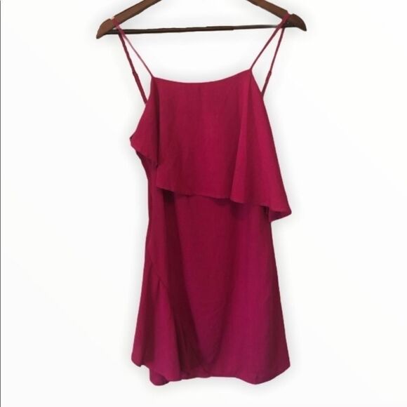 Women’s Lulu's Hot Pink Layered Dress - Picture 1 of 9